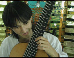Matthew and his guitar